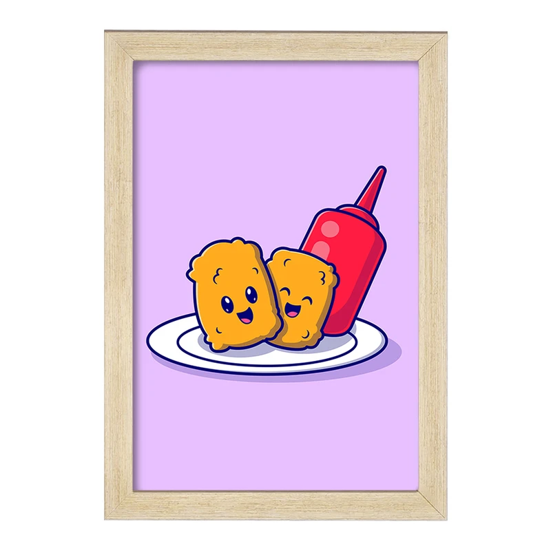 تابلو خندالو مدل فست فود  کد 29470