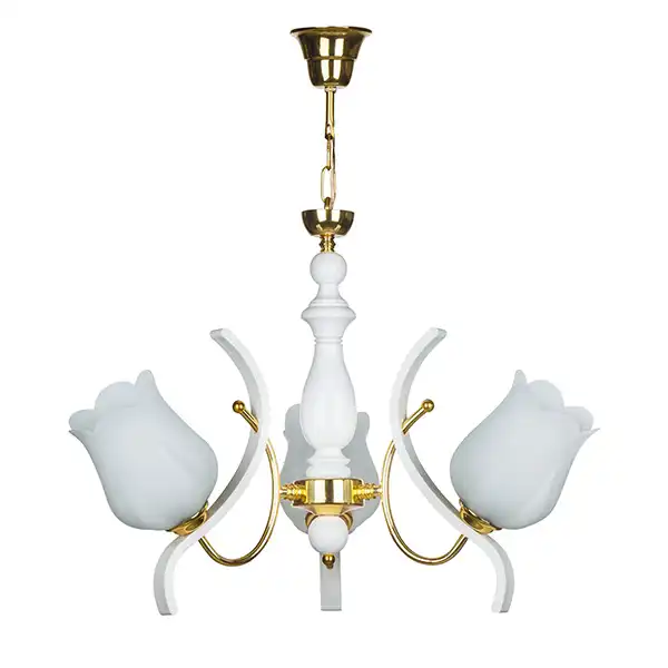 لوستر و چراغ دیواری چشمه نور کد A808/3-1-Pro مجموعه 2 عددی