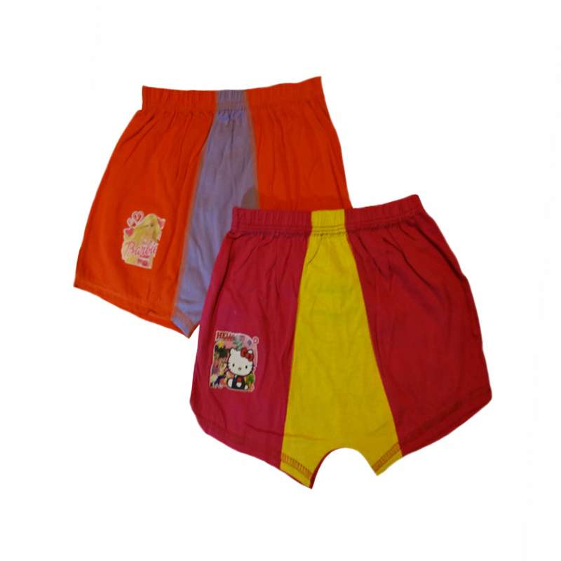 شورت دخترانه مدل کتی باربی کد 6-2 مجموعه 2 عددی