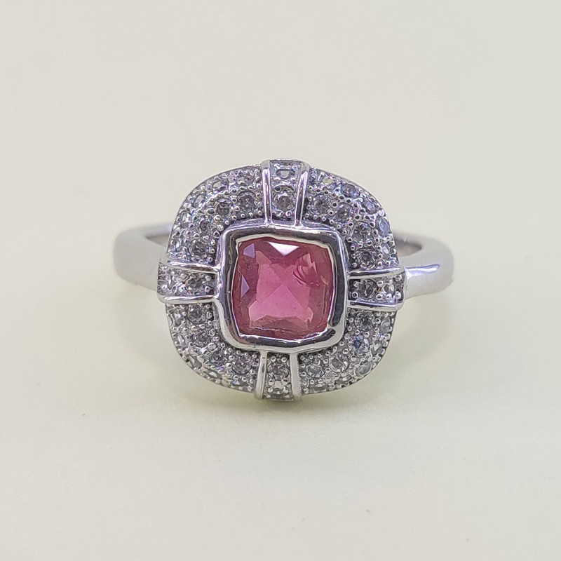 انگشتر نقره زنانه مدل یاقوت جواهری کد VGIS002 انگشتر نقره زنانه مدل یاقوت جواهری کد VGIS002