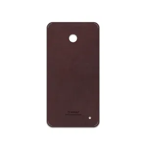 MAHOOT Matte-Dark-Brown-Leather Cover Sticker for Nokia Lumia 630