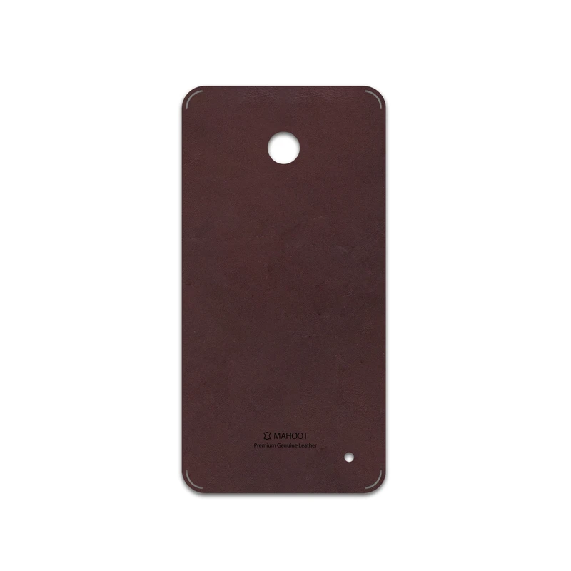 برچسب پوششی ماهوت مدل Matte-Dark-Brown-Leather مناسب برای گوشی موبایل نوکیا Lumia 630
