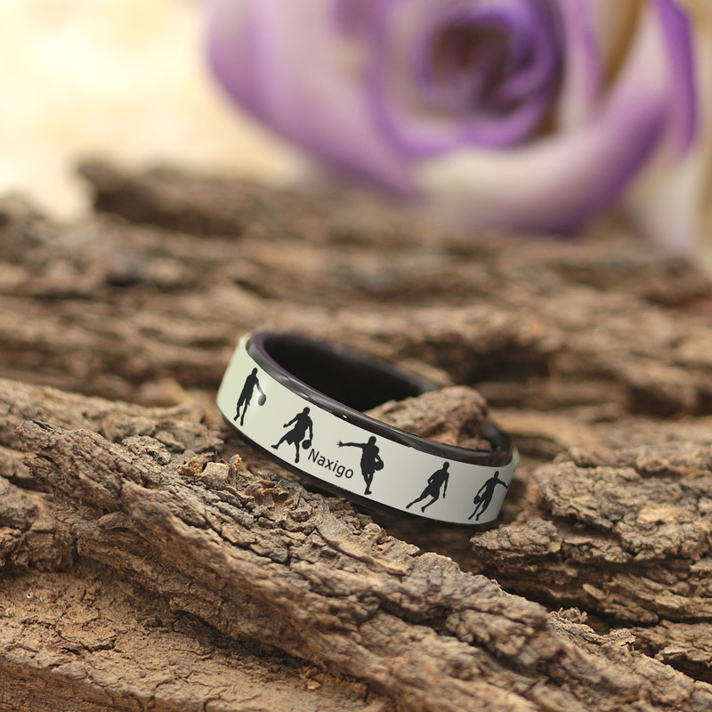 انگشتر ناکسیگو طرح بسکتبال مدل RG5289