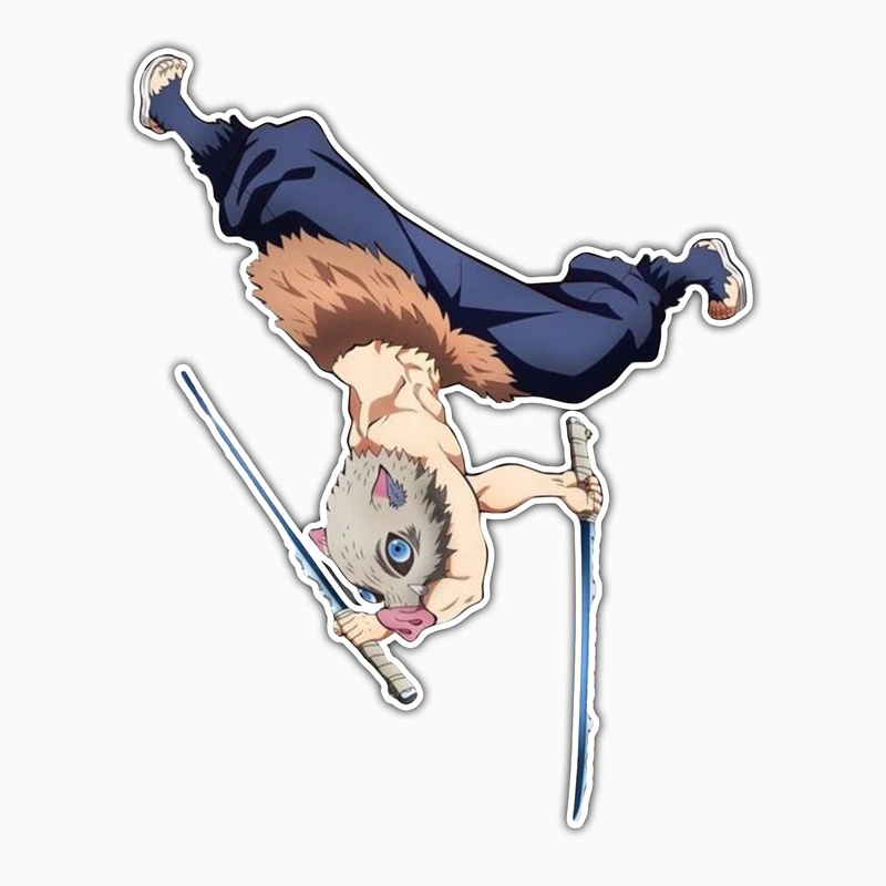 استیکر لپ تاپ و موبایل بووم طرح Anime Demon Slayer مدل Inoske کد ET6