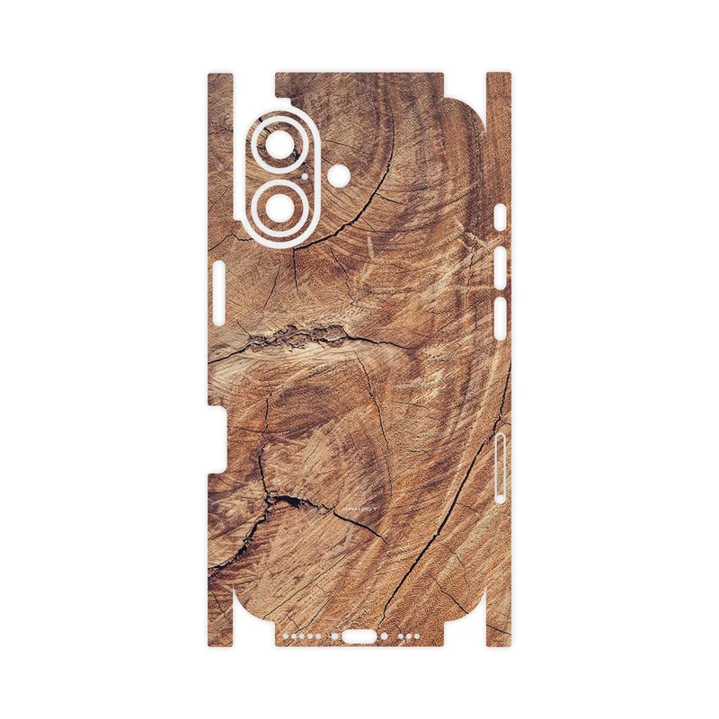 برچسب پوششی ماهوت مدل Wood Texture 5-FullSkin مناسب برای گوشی موبایل اپل iPhone 16