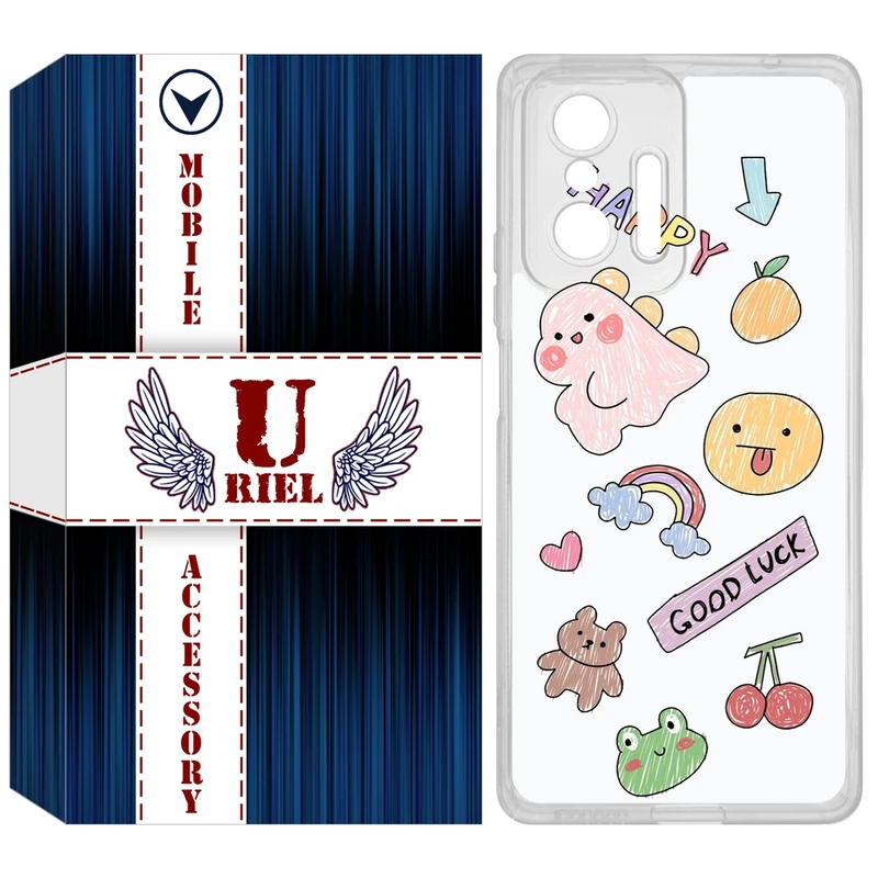 کاور یوریل مدل Clear کد 10 طرح نقاشی مناسب برای گوشی موبایل شیائومی 11T / 11T Pro