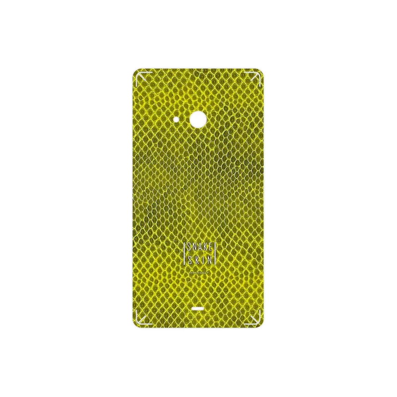 برچسب پوششی ماهوت مدل Yellow Snake Skin مناسب برای گوشی موبایل مایکروسافت Lumia 540