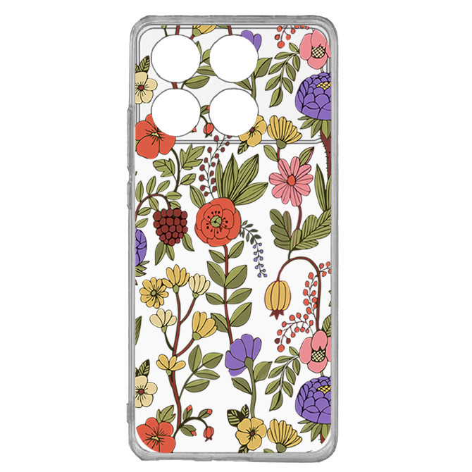 کاور طرح Tiny Flower مناسب برای گوشی موبایل شیائومی  Poco X6 Pro 