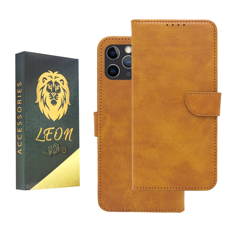 کیف کلاسوری لئون مدل Khoshi مناسب برای گوشی موبایل اپل iPhone 13 Pro Max