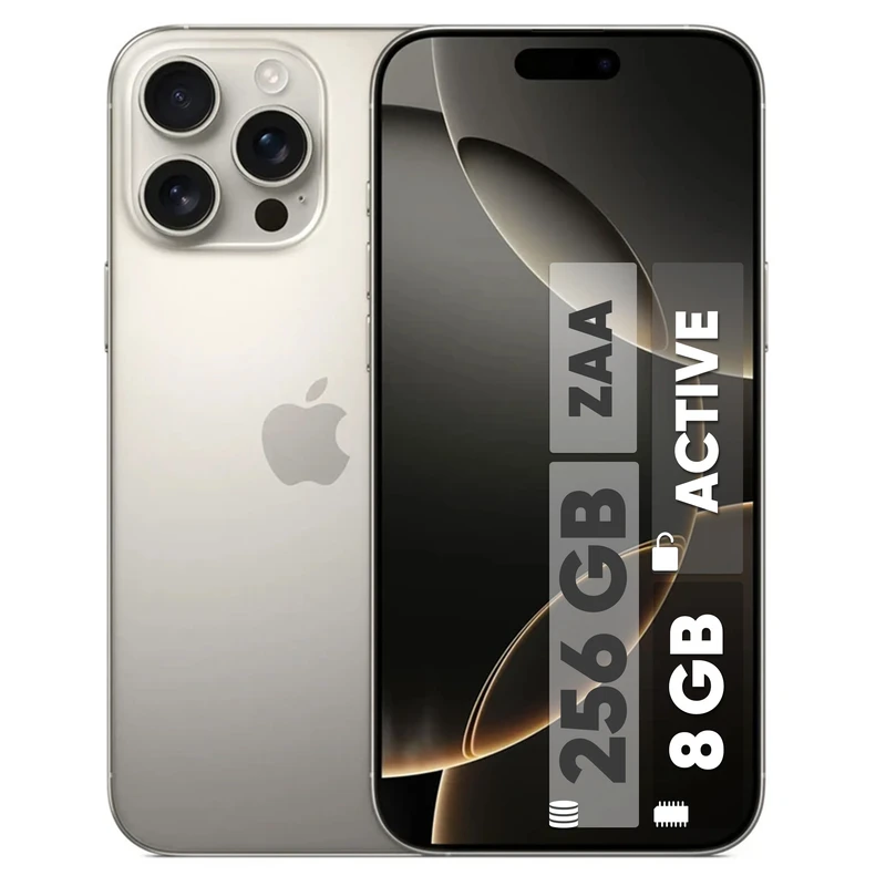 Apple iPhone 16 Pro Max ZAA - 2 SIM | Storage 256GB - RAM 8GB  - Active