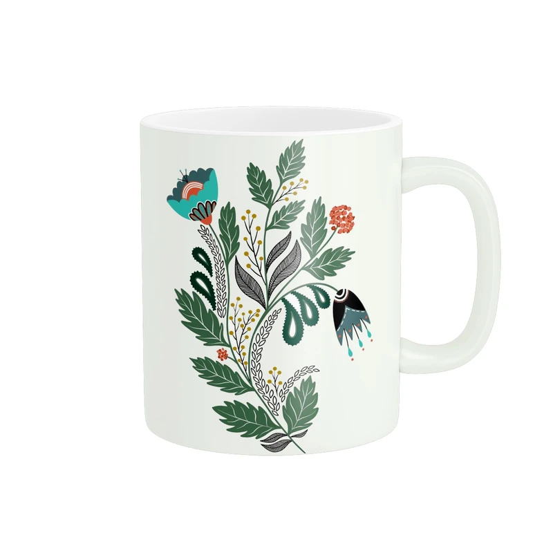 ماگ پاد آفرین طرح گل کد 1781