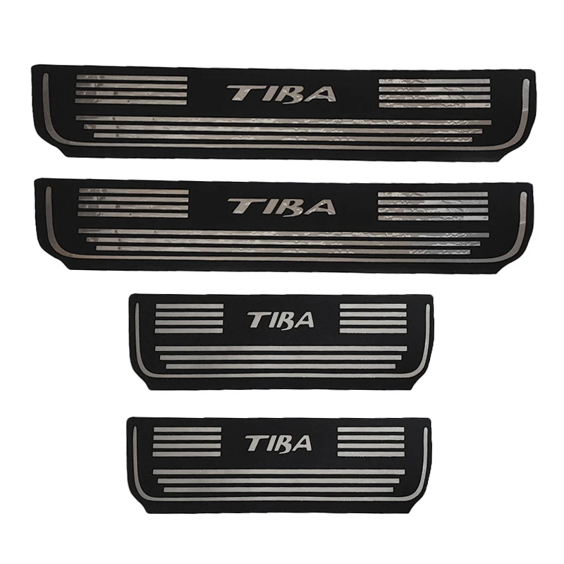 برچسب رکاب خودرو قطعه سازان کبیر مدل REK-TIBA-30103300 مناسب برای تیبا مجموعه 4 عددی 