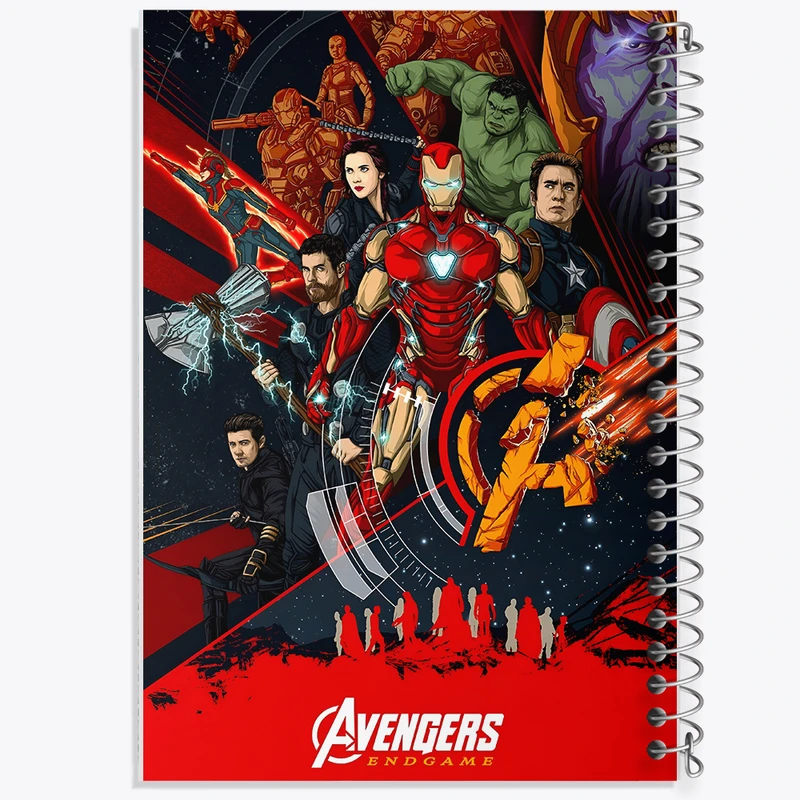 دفتر شطرنجی 50 برگ خندالو طرح مارول (Marvel) کد N3475