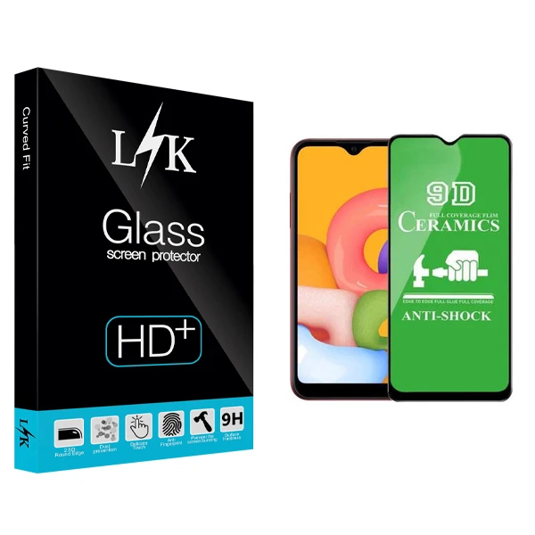 محافظ صفحه نمایش سرامیکی ال کی مدل +LITE مناسب برای گوشی موبایل سامسونگ Galaxy A01
