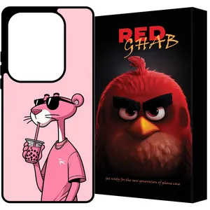  RED GHAB RCHAPN13P Cover For Xiaomi Redmi Note 13 Pro 4G / Poco M6 Pro 4G