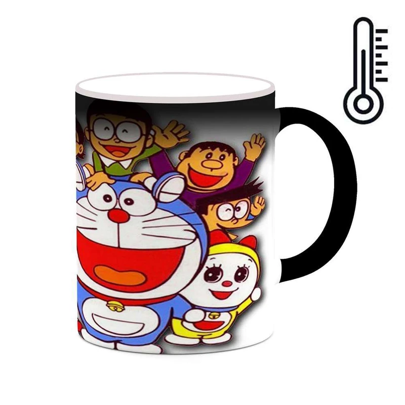 ماگ حرارتی کاکتی مدل کارتون Doraemon کد mgh22531