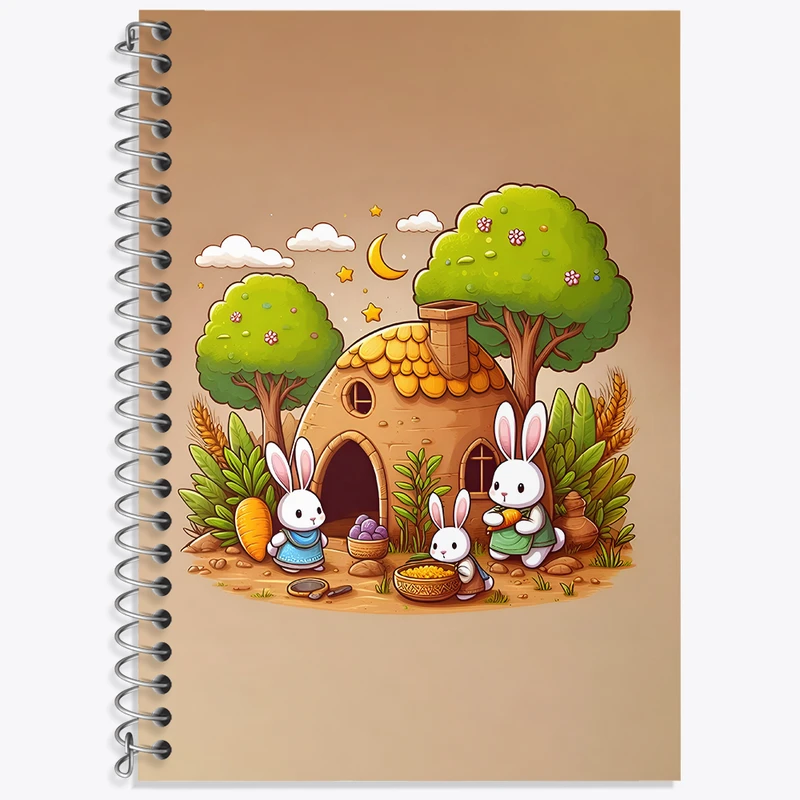 دفتر نت موسیقی 50 برگ خندالو طرح خرگوش کیوت کد N4515