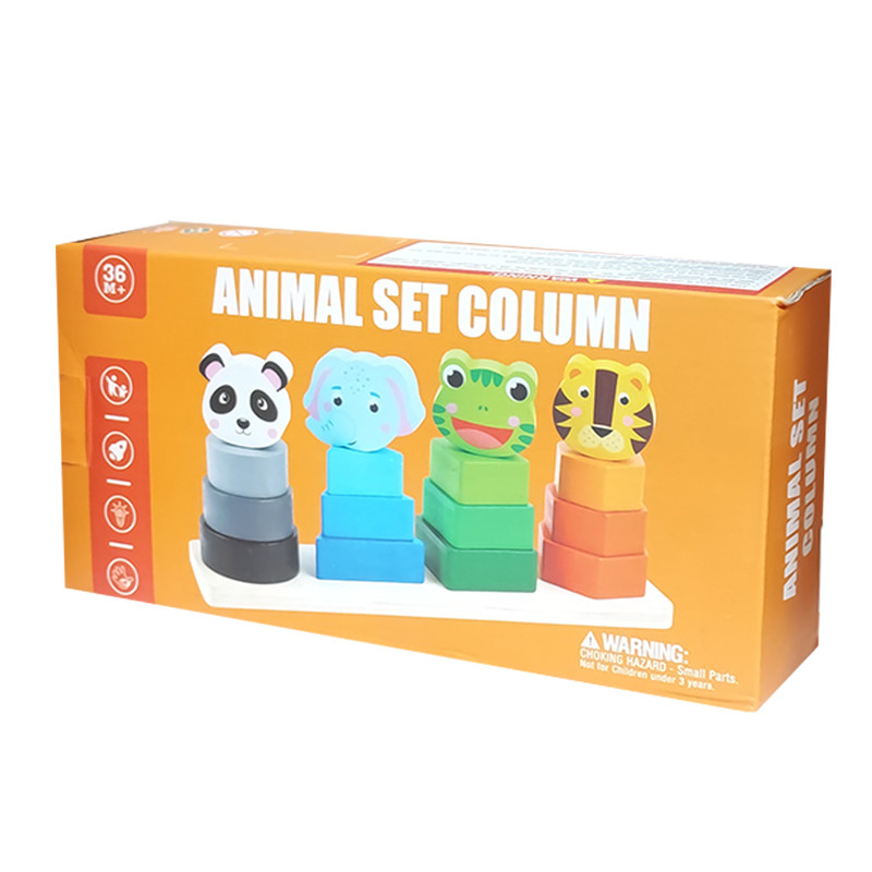 بازی آموزشی مدل مونته سوری طرح حیوانات و اشکال