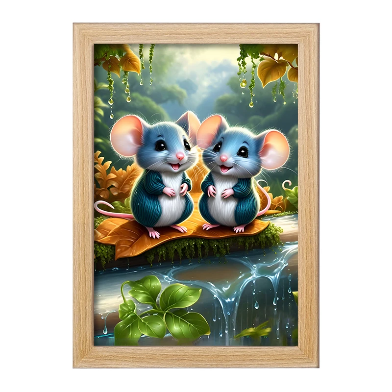 تابلو خندالو مدل موش های بامزه کد F6760