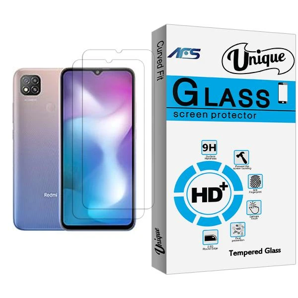محافظ صفحه نمایش ای اف اس مدل Unique Glass MIX002 مناسب برای گوشی موبایل شیائومی Redmi 9 Activ بسته دو عددی