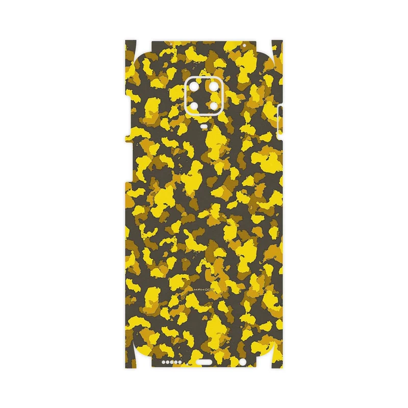 برچسب پوششی ماهوت مدل Yellow Infantry Army-FullSkin مناسب برای گوشی موبایل شیائومی Redmi Note 9 Pro