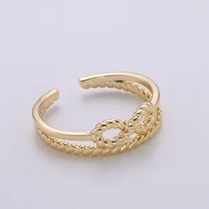 انگشتر طلا 18 عیار زنانه قیراط طرح بی نهایت کد GH2740