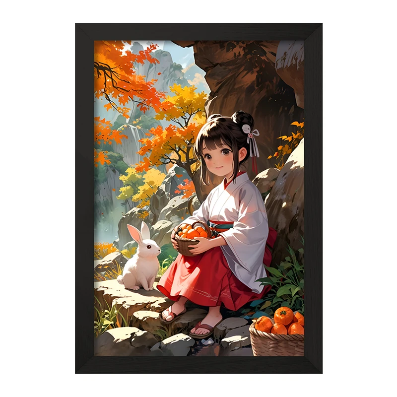 تابلو خندالو مدل دختر ژاپنی کد F12606