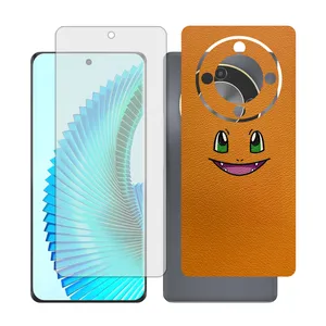 Glass together model transparent screen protector suitable for Honor X9b mobile phone with back cover sticker