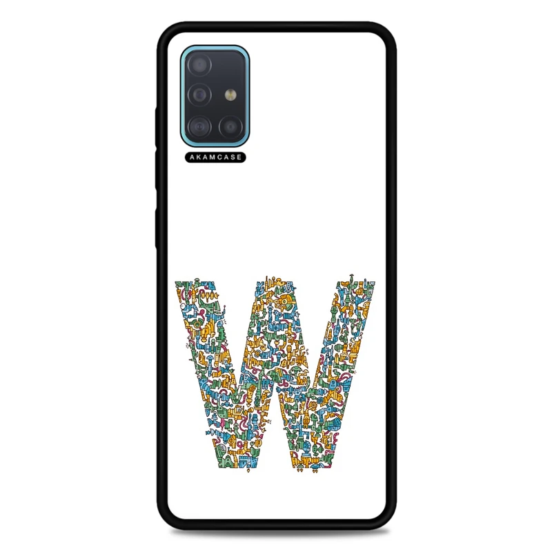 کاور آکام مدل AMC-WSGA51-ALPHADOODLEBET-23 مناسب برای گوشی موبایل سامسونگ Galaxy A51