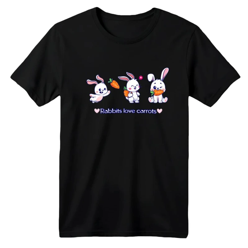 تی شرت آستین کوتاه بچگانه مدل خرگوش کد ۱۲