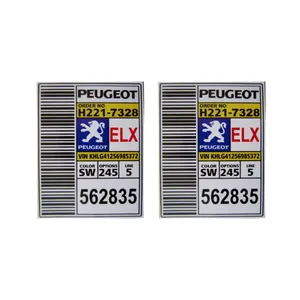 برچسب بدنه خودرو مدل لچکی مناسب برای پژو ELX بسته دو عددی 