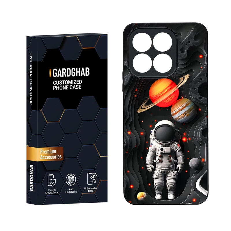 کاور گارد قاب مدل دور ژله ای کهکشان مناسب برای گوشی موبایل  آنر X8b 4G