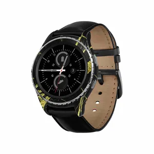 برچسب ماهوت طرح Graphite_Gold_Marble مناسب برای ساعت هوشمند سامسونگ Galaxy Gear S2 Classic