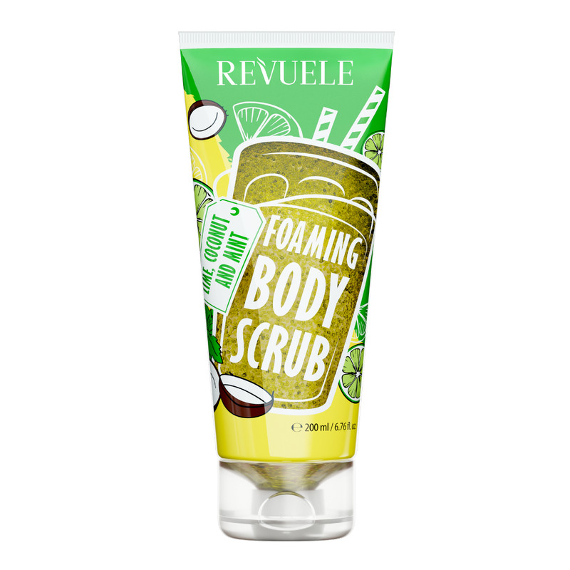 اسکراب لایه بردار پوست بدن رووئله مدل Lime Coconut and Mint حجم 200 میلی لیتر