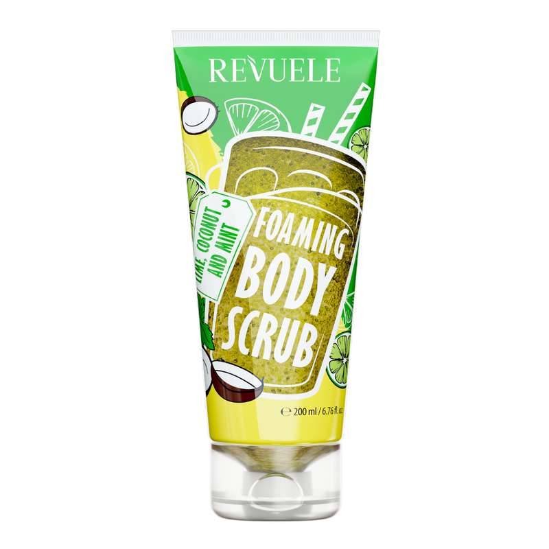اسکراب لایه بردار پوست بدن رووئله مدل Lime Coconut and Mint حجم 200 میلی لیتر