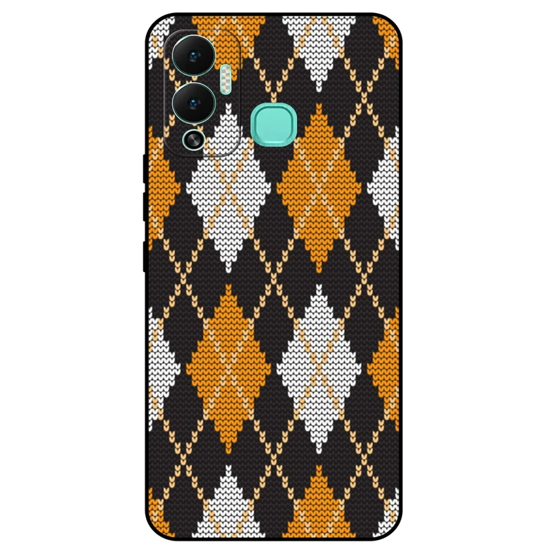 کاور مگافون طرح بافت مدل 8104 مناسب برای گوشی موبایل اینفینیکس Hot 12 Play      