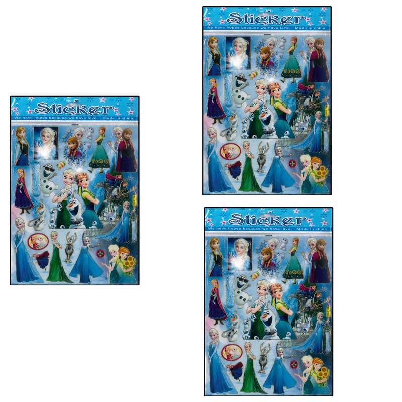 استیکر کودک مدل فروزن و السا کد BL_816A بسته 3 عددی