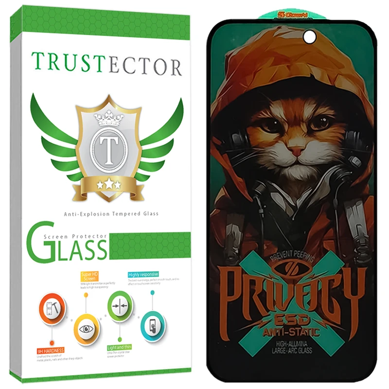محافظ صفحه نمایش تراستکتور مدل CATPRVT مناسب برای گوشی موبایل اپل iPhone 16 Pro Max