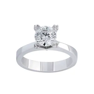 انگشتر طلا 18 عیار زنانه جواهری سروری مدل 11163