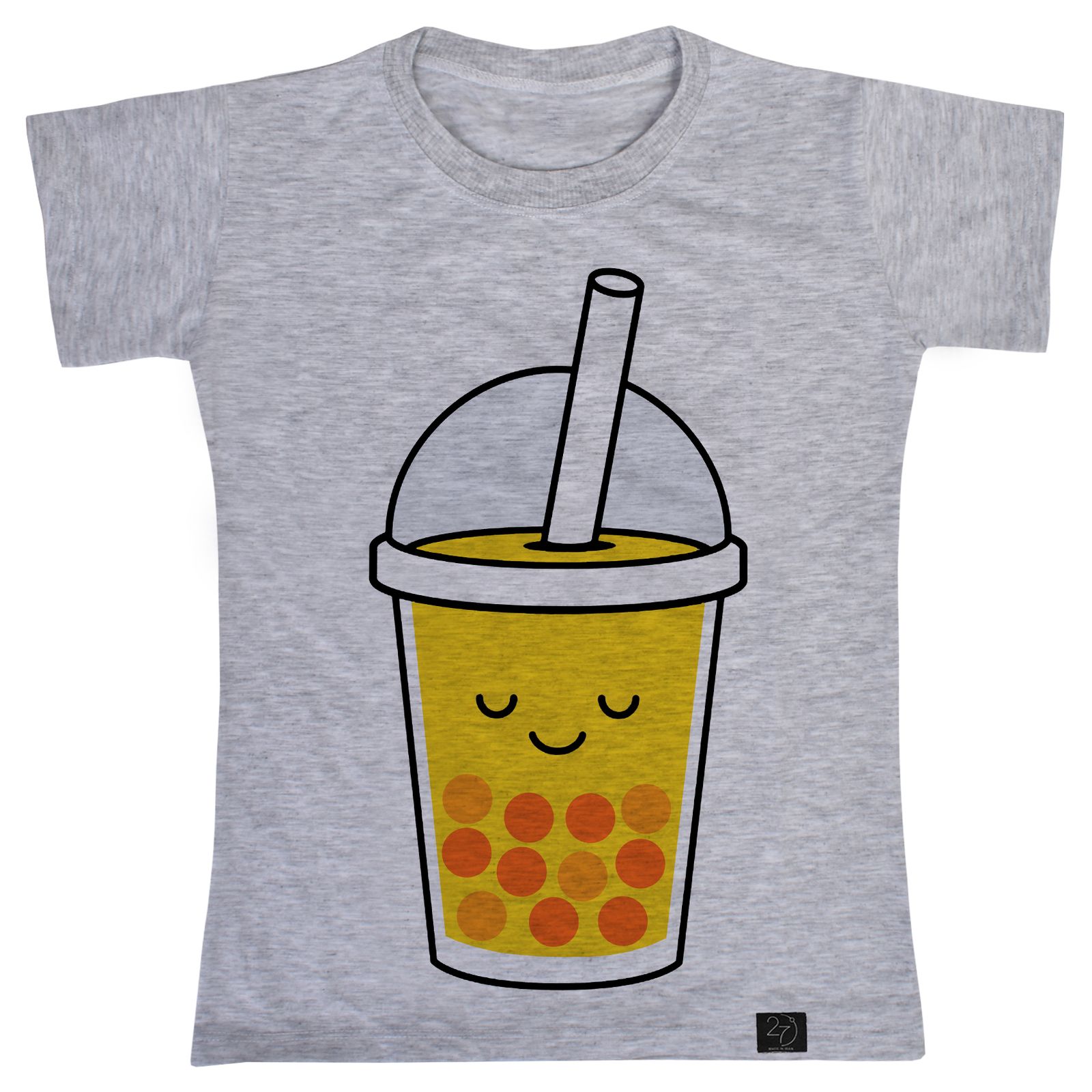 تی شرت آستین کوتاه دخترانه 27 مدل نوشیدنی کد W02 -  - 1
