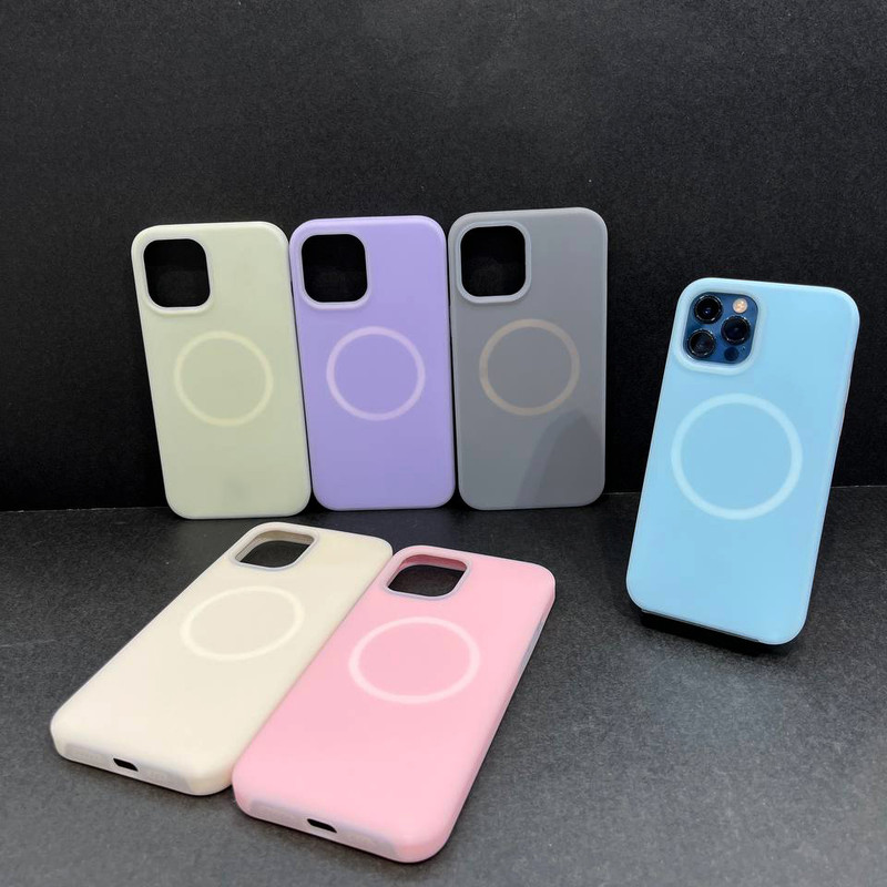 کاور طرح سیلیکون پاک کنی مگ سیف دار مناسب برای گوشی موبایل اپل IPHONE 13/14/15 