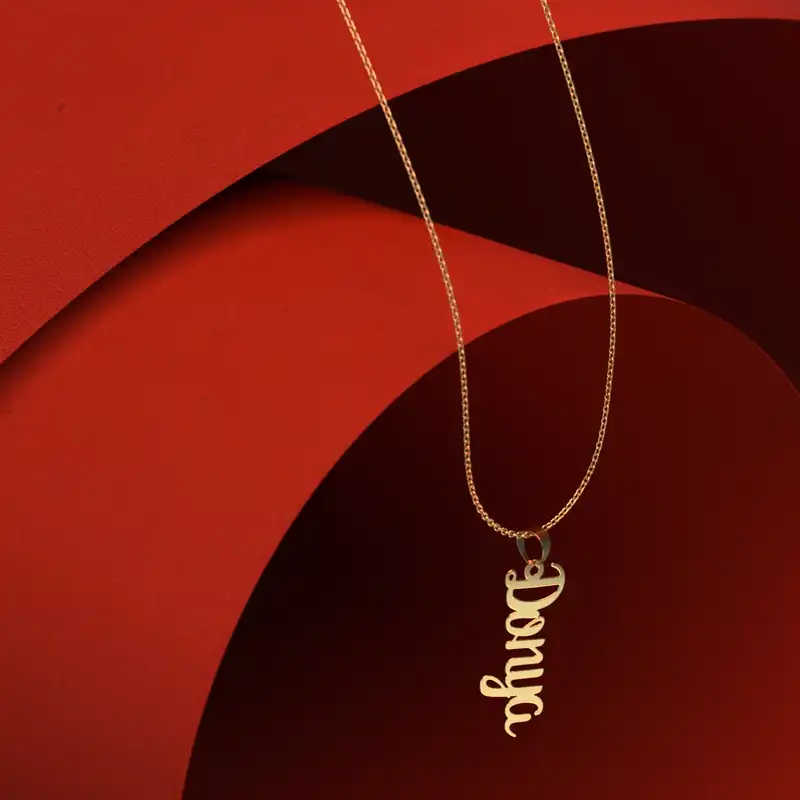 گردنبند طلا 18 عیار زنانه مدوپد مدل donya