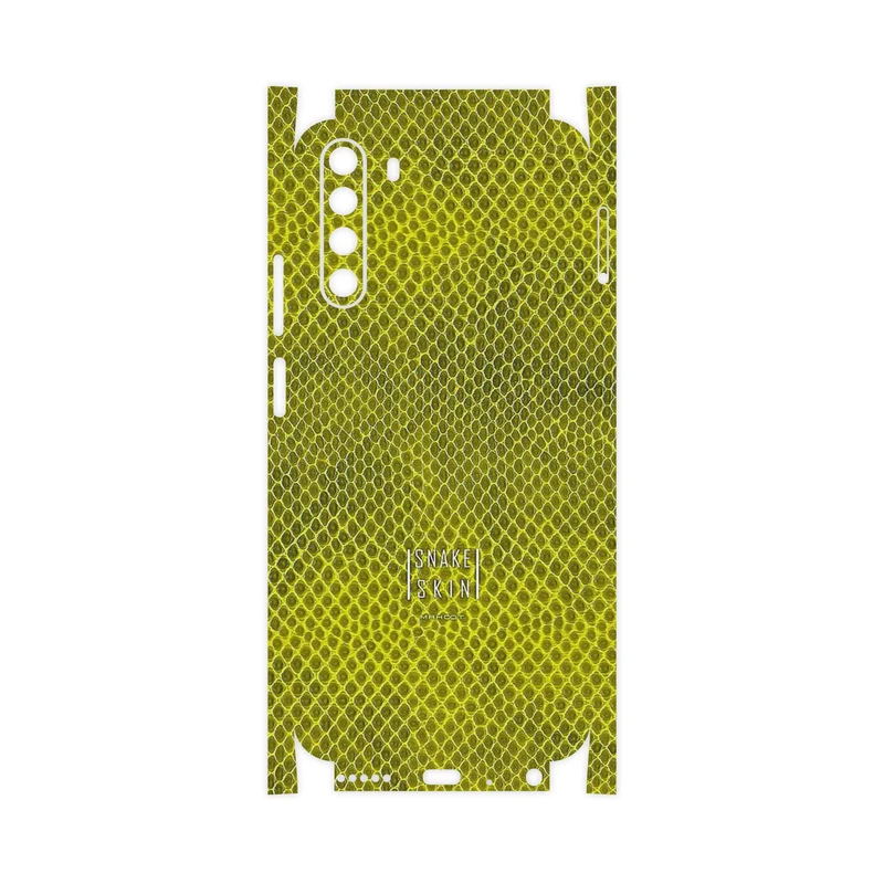 برچسب پوششی ماهوت مدل Yellow Snake Skin-FullSkin مناسب برای گوشی موبایل جی پلاس X10