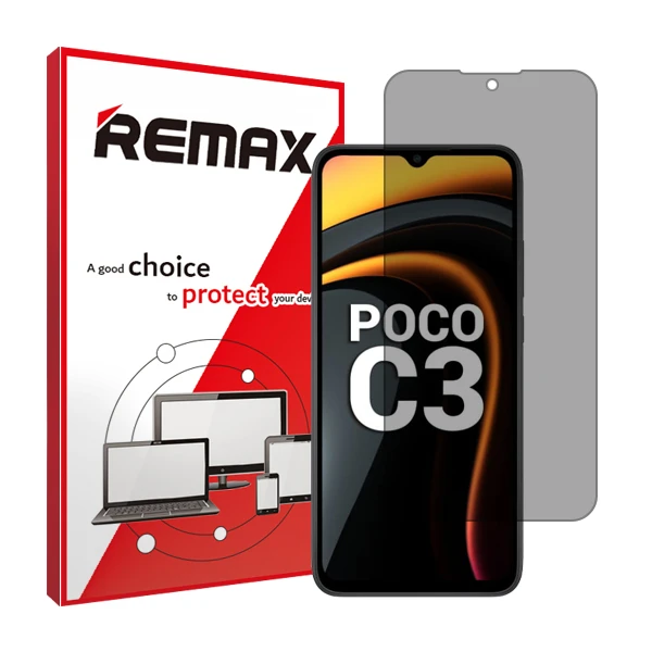 محافظ صفحه نمایش حریم شخصی ریمکس مدل HyPRV مناسب برای گوشی موبایل شیائومی Poco C3