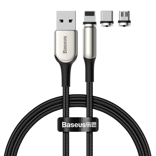 مشخصات قیمت و خرید کابل تبدیل Usb به Usb C Microusb لایتنینگ باسئوس مدل Tzcaxc F01 طول 1 متر دیجی کالا