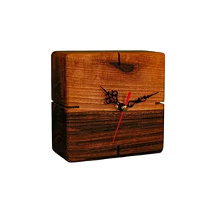 ساعت رومیزی چوبی کد 3