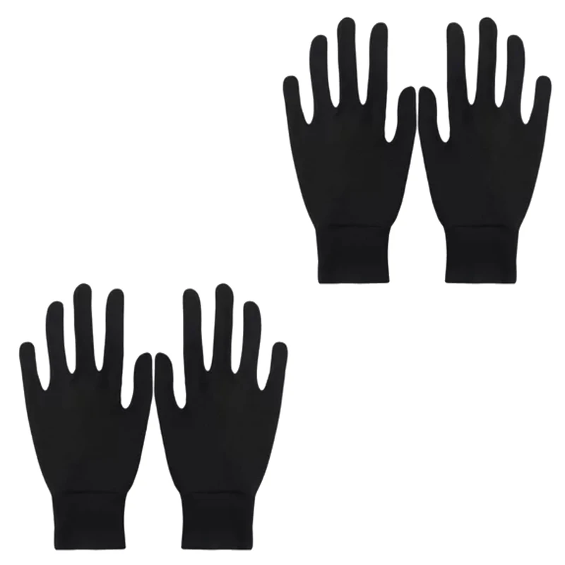 دستکش طاها طب مدل نخی مچ دار کد 5291 بسته دو عددی