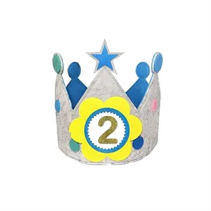 ابزار مهمانی طرح تاج تولد 2 سالگی مدل ستاره 