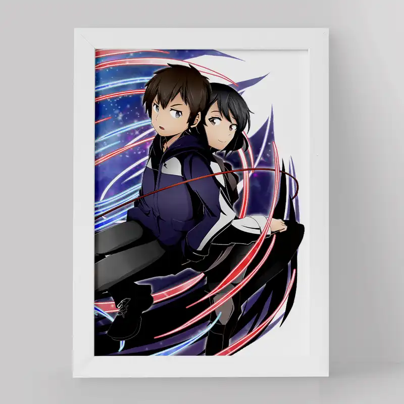 تابلو خندالو مدل تاکی تاچیبانا و میتسویا میامیزو انیمه یورنیم نام تو کد 16282