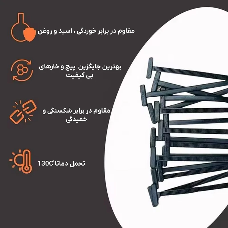 عکس شماره 4 : بست دکمه ای مدل gnp-10 بسته 10 عددی